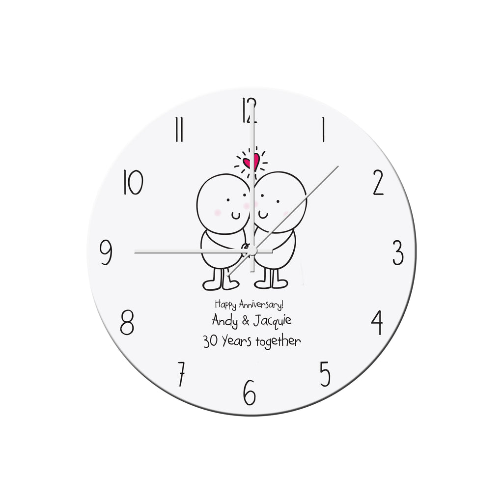 Chilli and Bubbles Anniversary Clock