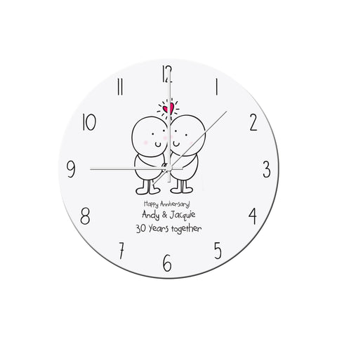 Chilli and Bubbles Anniversary Clock