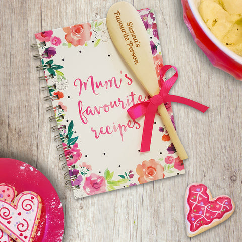 Mum's Favourite Recipe Book and Spoon
