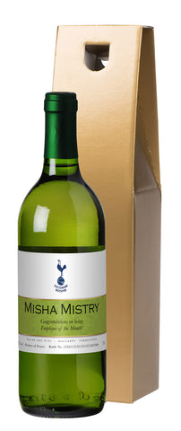 French AC Spurs Ribbon White Wine in a Gold Box