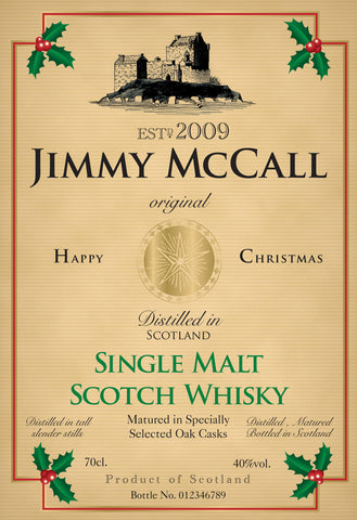 Christmas Labels for Single Malt Whisky