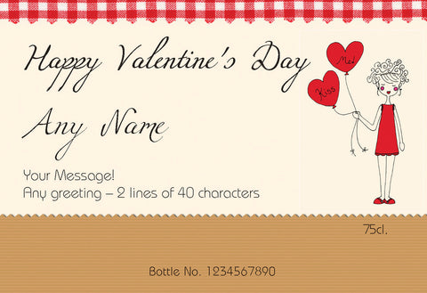 French AC Kiss Me Valentine Red Wine in a Silk Box