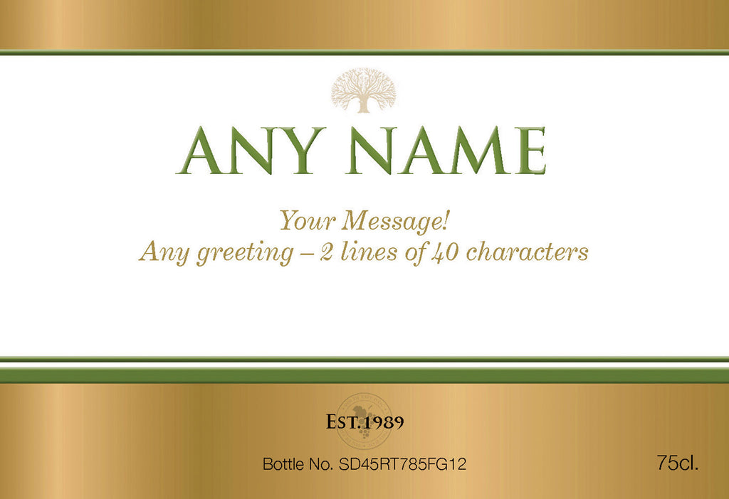 Gold Labels for White Wine (Pack of 12)