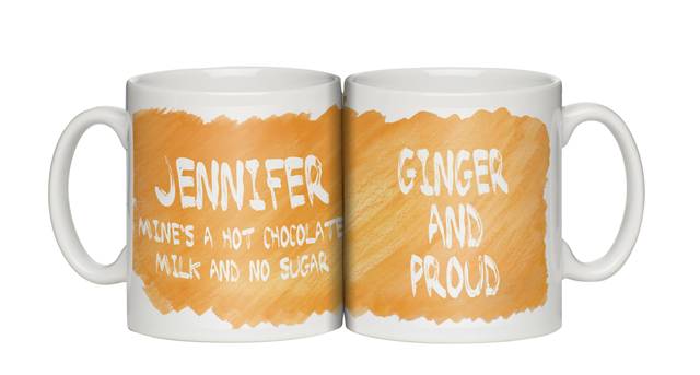 Personalised Ginger and Proud Mug