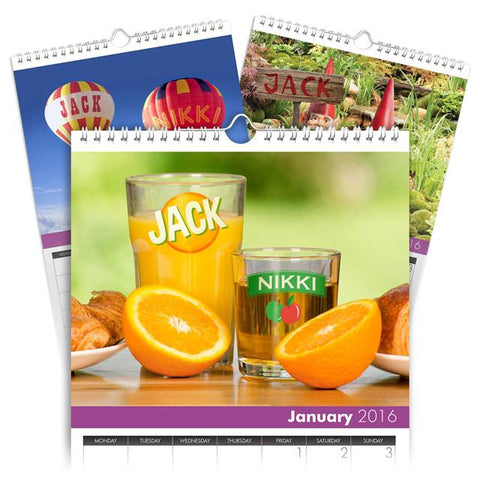 Family of 2 A4 Calendar