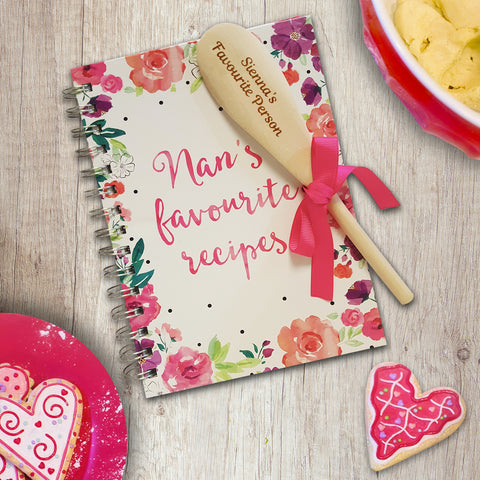 Nan's Favourite Recipe Book and Spoon