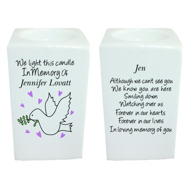 Doves Memorial Tea Light Holder