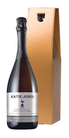 Spurs Traditional Prosecco in a Gold Box