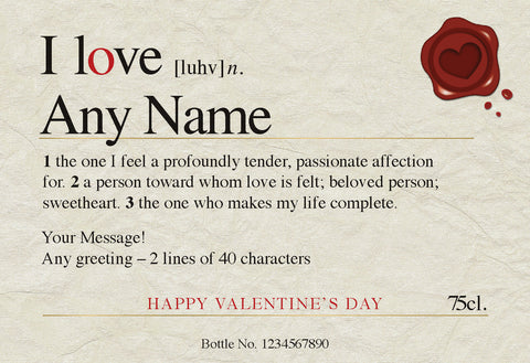 French AC I Love You Valentine Rosé Wine in a Silk Box