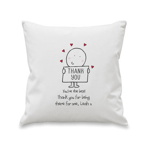 Chilli and Bubbles Thank You Cushion Cover