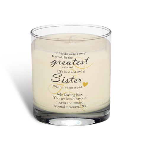 Memorial Greatest Story Vanilla Scented Candle
