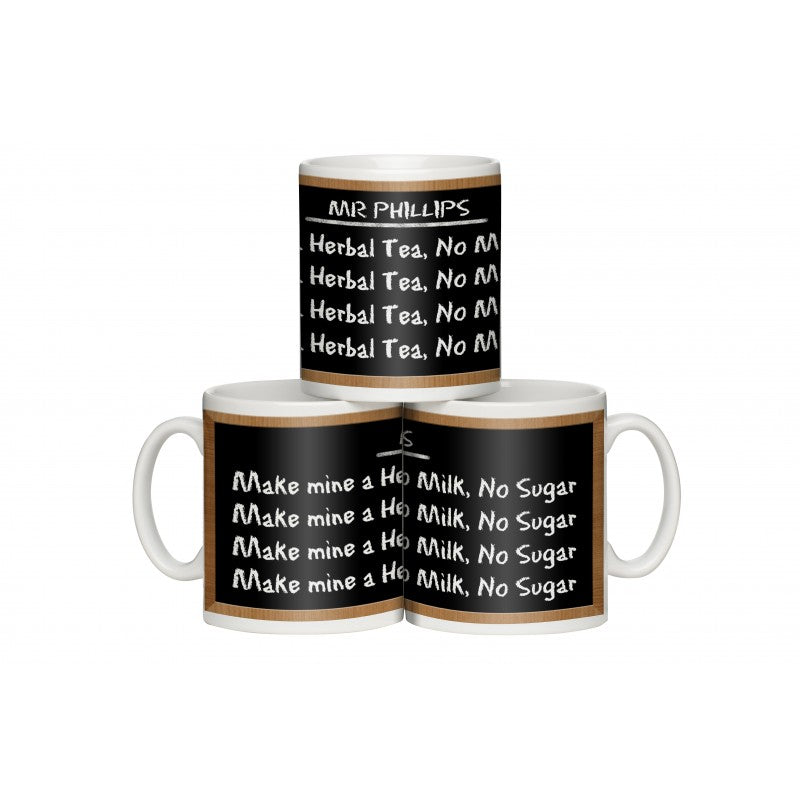 "Writing Lines" Personalised Mug