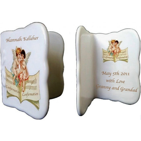 Cherubs Confirmation Bone China Message Card
