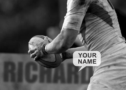 Classic Rugby - A4 Black Frame