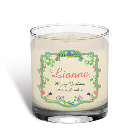 Spring Garden Vanilla Scented Candle