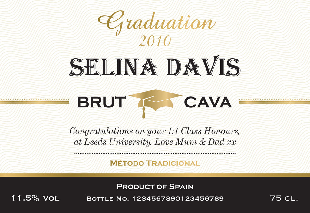 Graduation Cava in a Silk Lined Gift Box