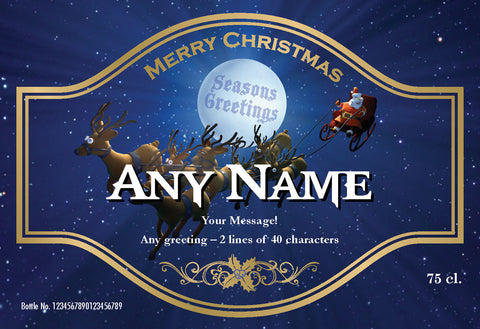 Santa Labels for Rosé Wine (Pack of 12)