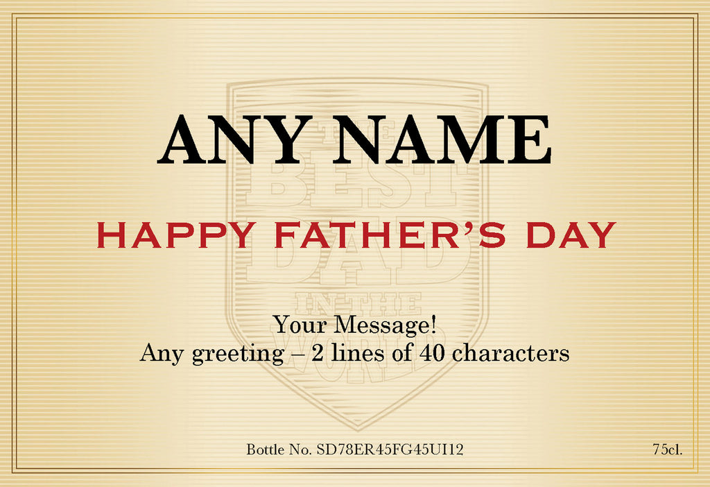 Father's Day Classic Labels for Red Wine (Pack of 12)