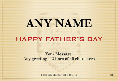 Father's Day Classic Labels for Red Wine