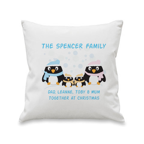 Penguin Family Cushion Cover