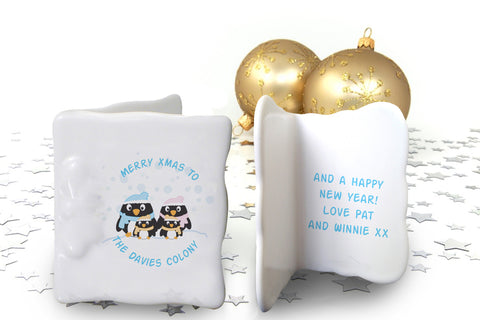 Penguin Family Message Card