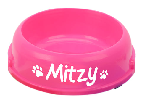 Single round feeding bowl Pink