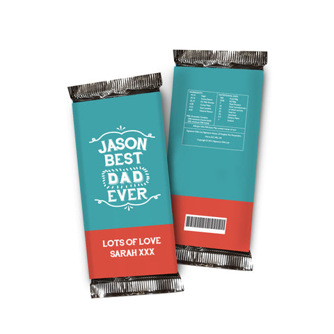 Best Ever Chocolate Bar Blue & Red