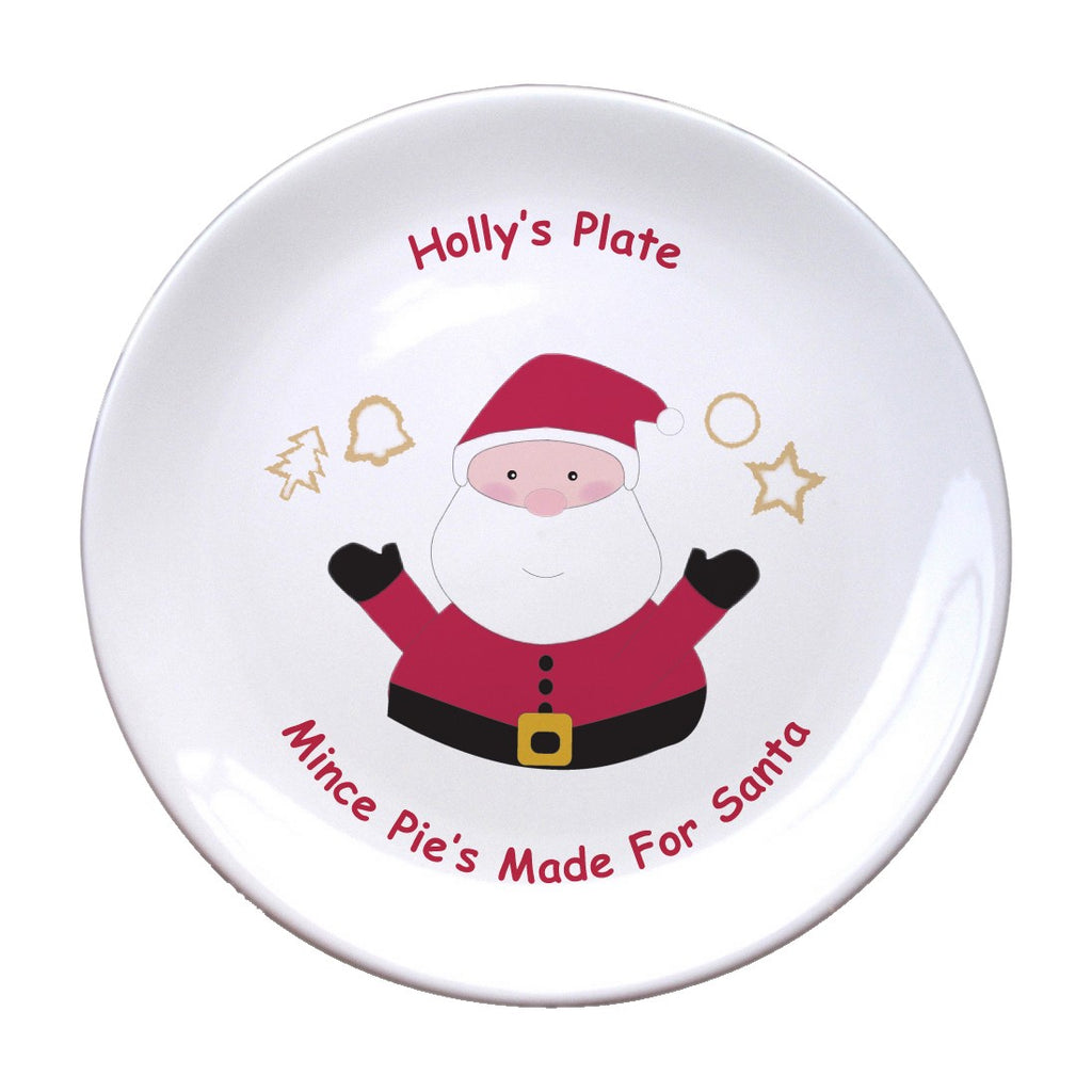 Mince Pies for Santa 8" Bone China Coupe Plate