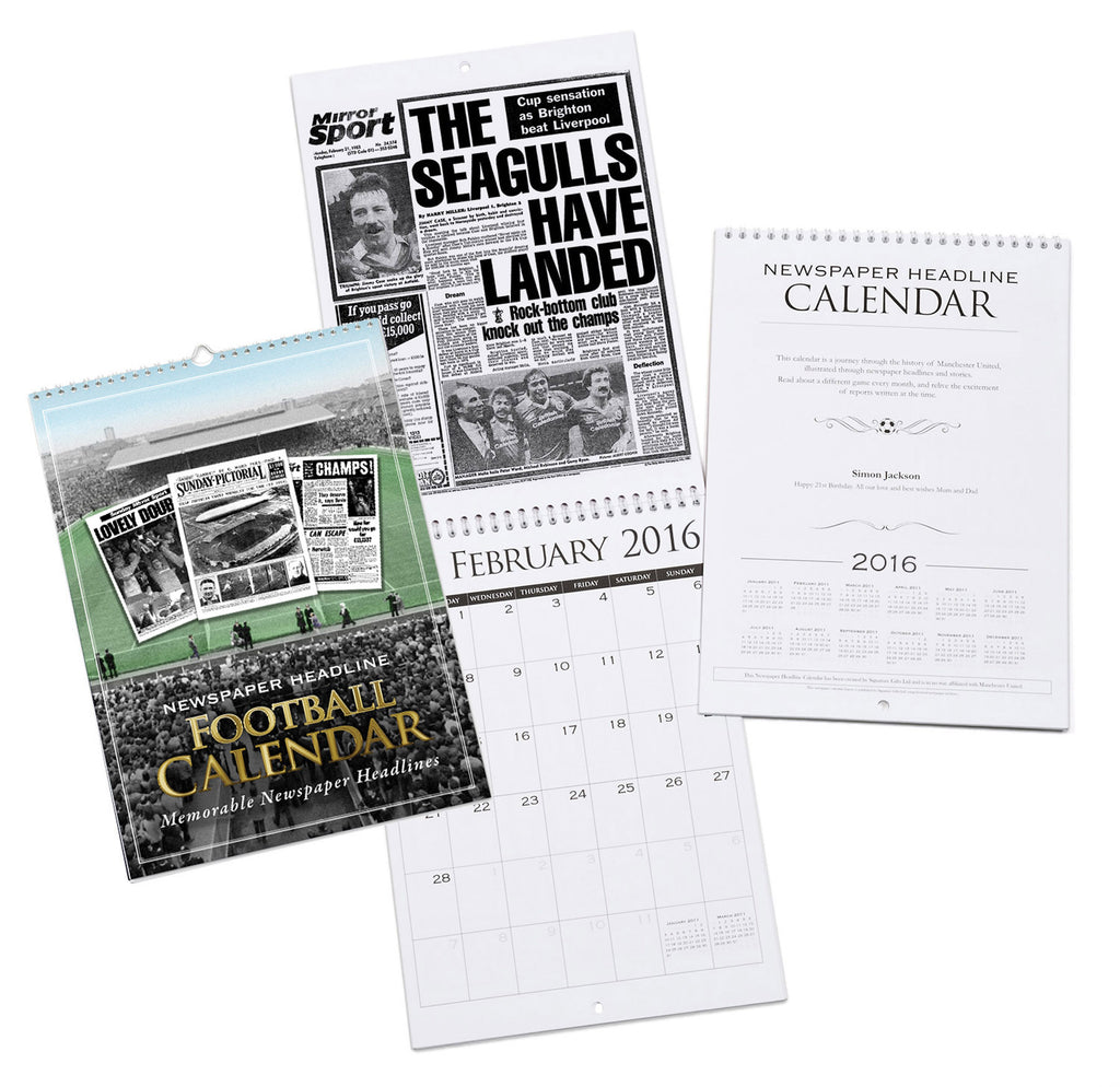 Brighton & Hove A4 Calendar