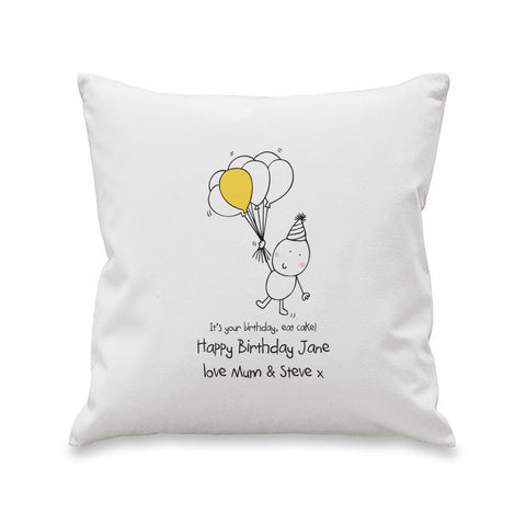 Chilli and Bubbles Birthday Cushion Cover