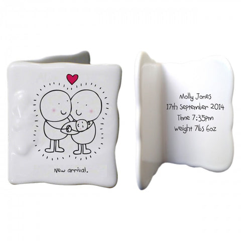 Chilli & Bubbles New baby message card