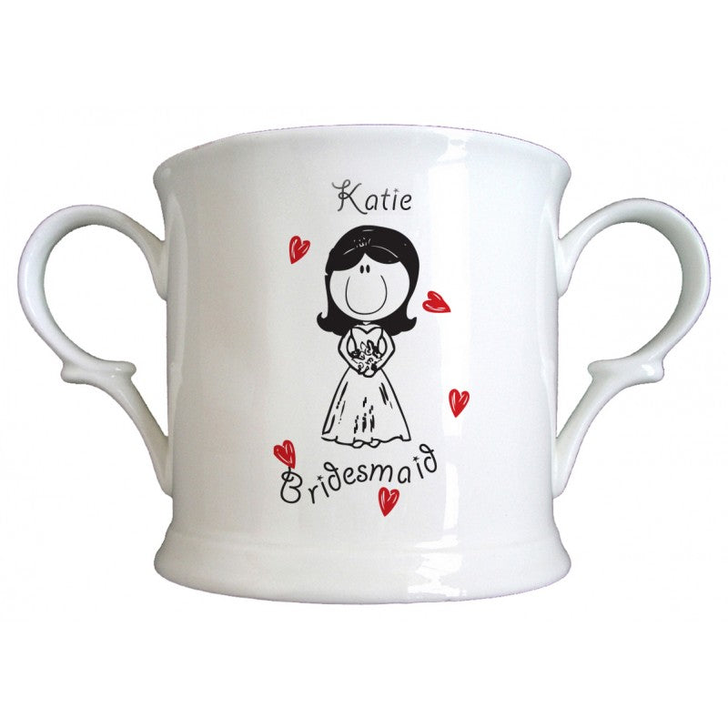 Graffiti Wedding Character Bone China Loving Cup