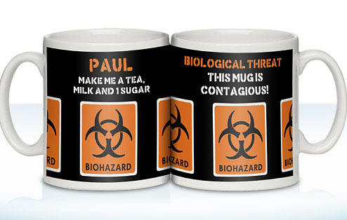 Personalised "Biohazard" Mug