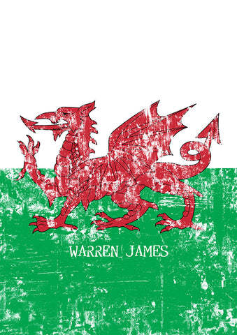 Welsh Dragon Grunge