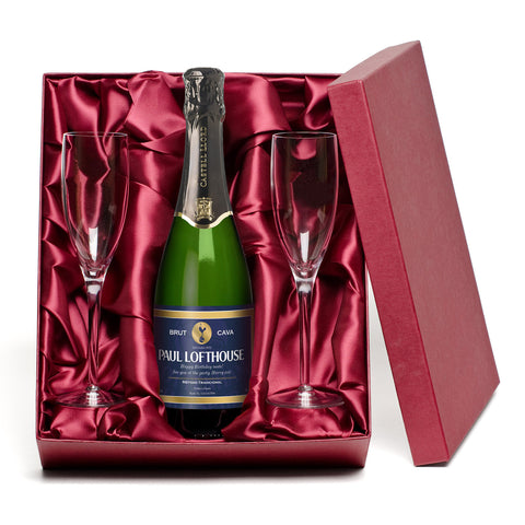 Spurs Cava & Glasses Gift Sets