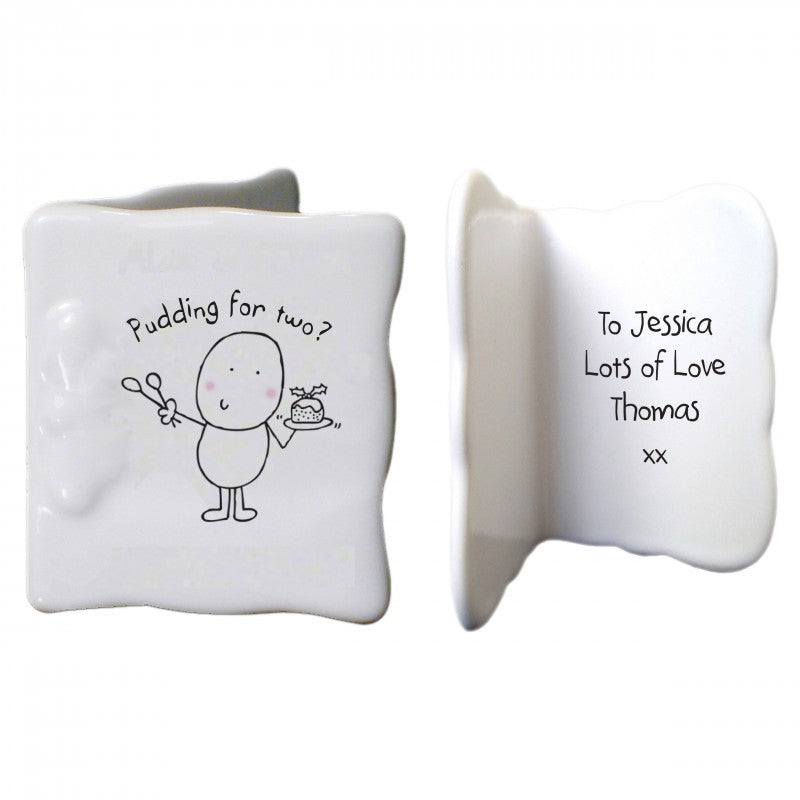Chilli & Bubbles Christmas pudding message card