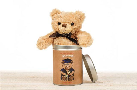 Personalised Graduation - Teddy in a Tin