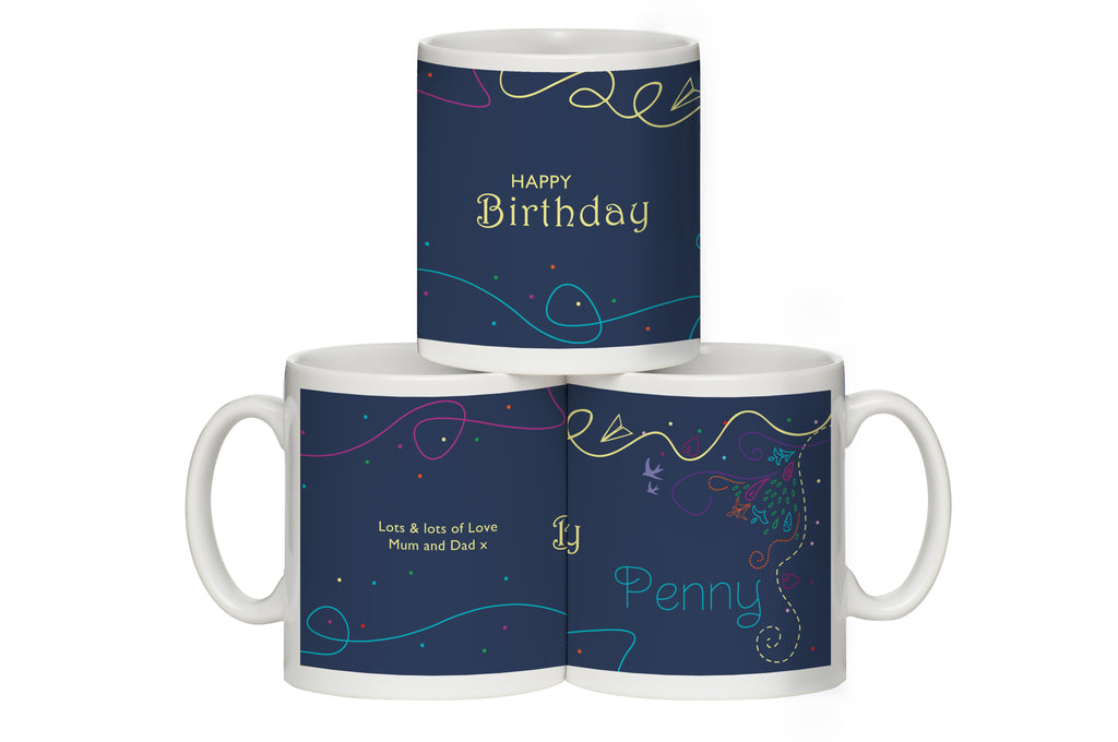 Personalised Happy Birthday Mug for Her