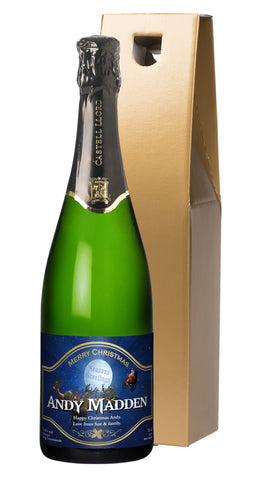 Santa Cava in a Gold Gift Box