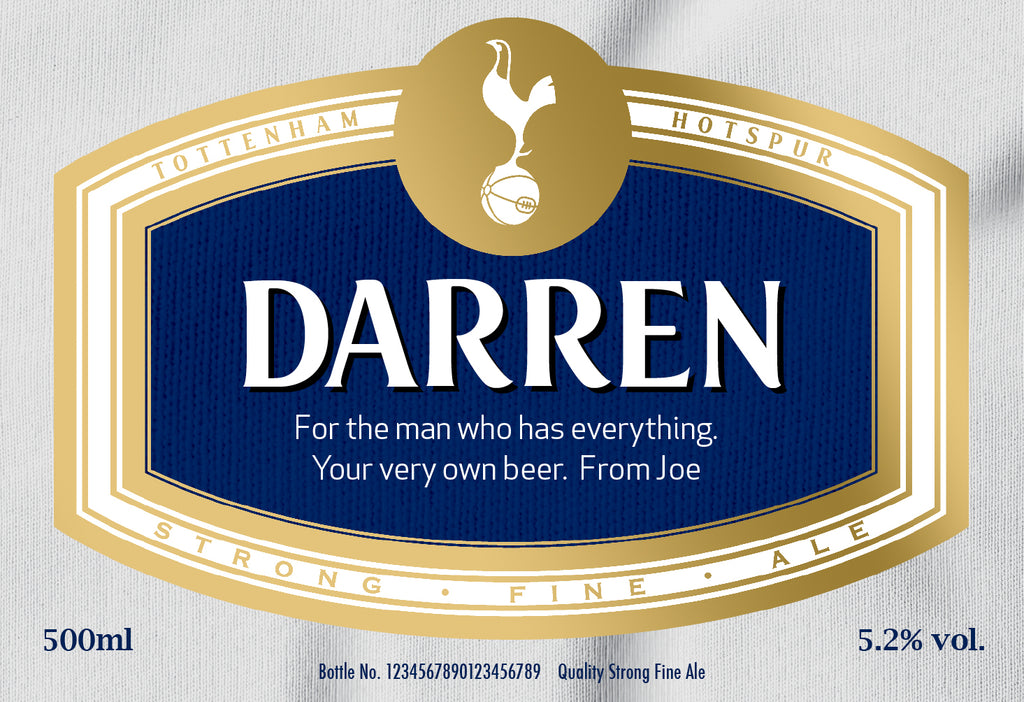 Spurs Traditional Labels for Beer (Pack of 12)