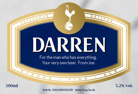 Spurs Traditional Labels for Beer (Pack of 12)