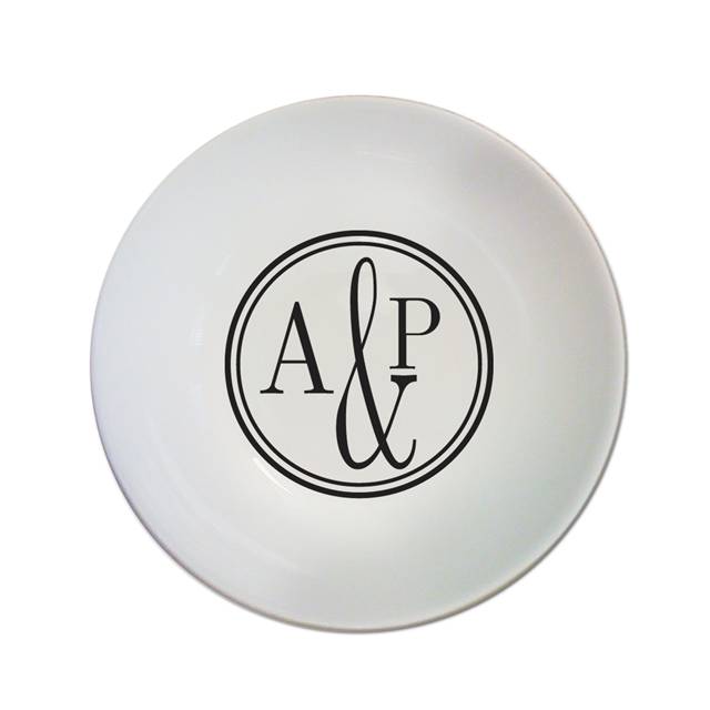 Monogram Circle Bowl