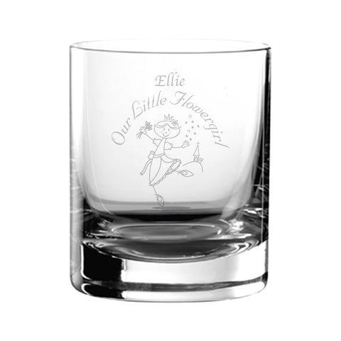 Etched Wedding Character Juice Glass