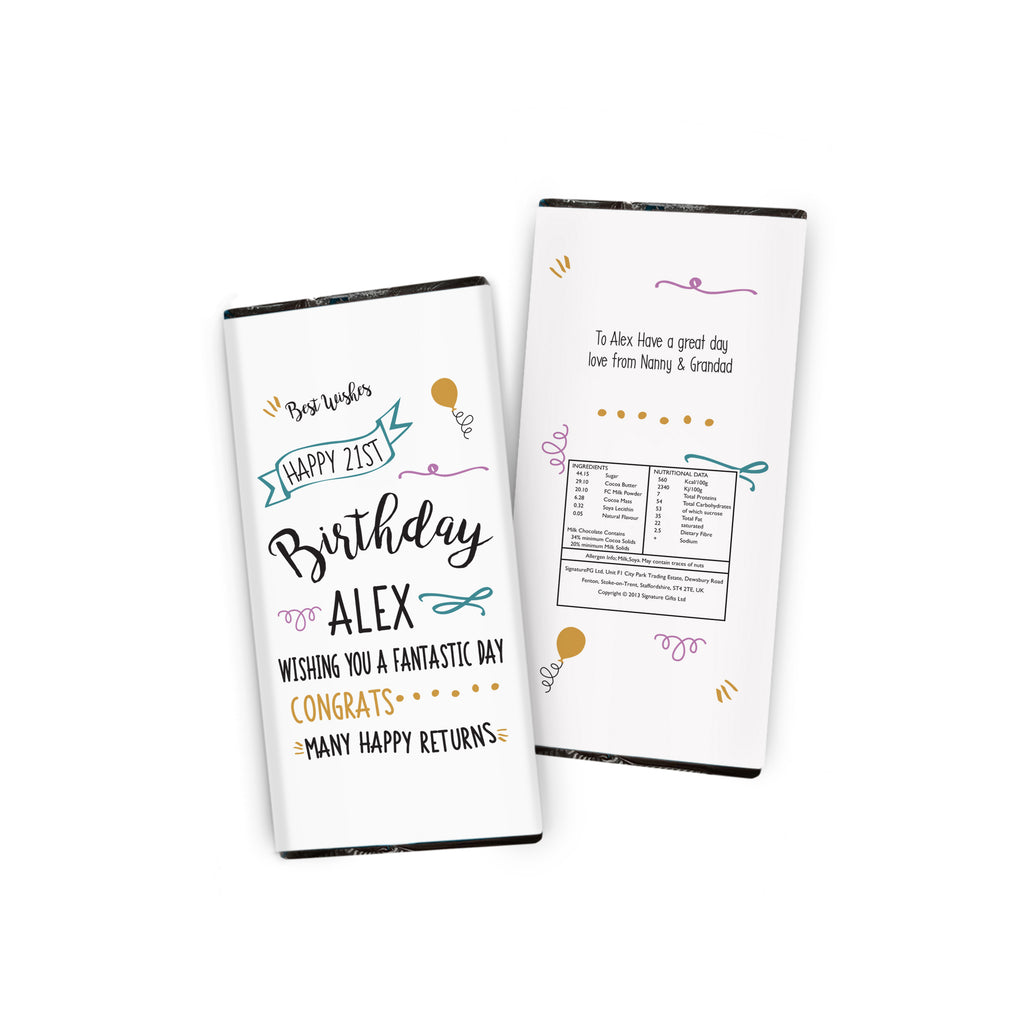 Birthday Slogan Chocolate Bar