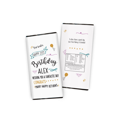Birthday Slogan Chocolate Bar