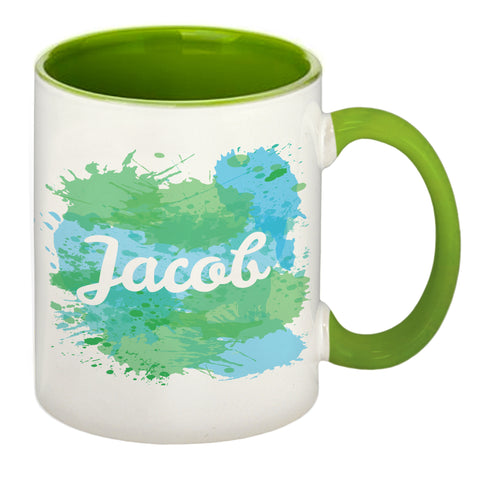 Splash Green Sublimation Mug