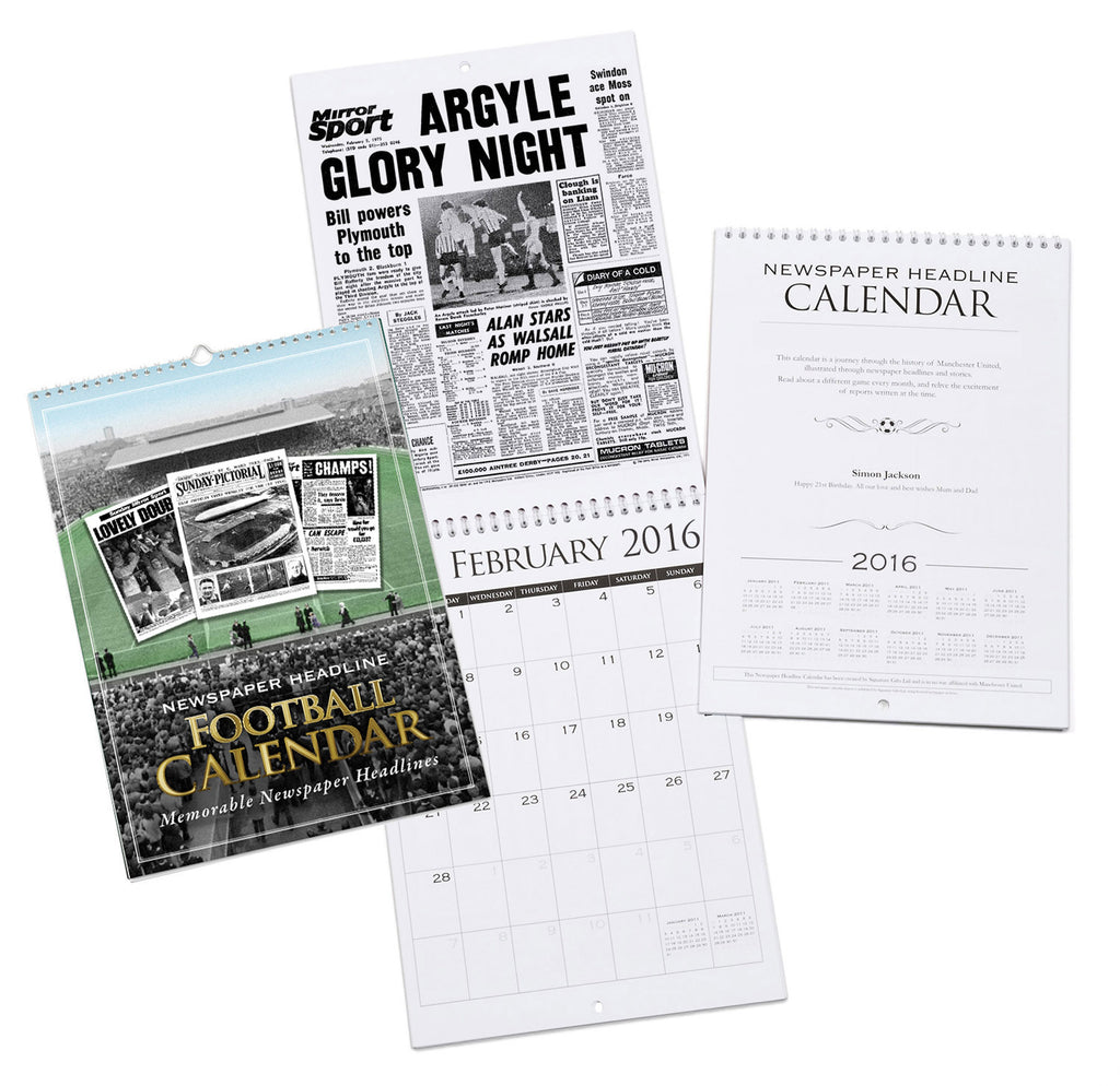 Plymouth Argyle A4 Calendar