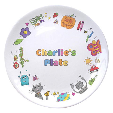 Cartoon Character Childrens Plate