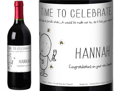 Chilli & Bubble’s Celebrate Personalised Red Wine