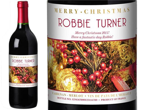 Christmas Decorations Personalised Red Wine